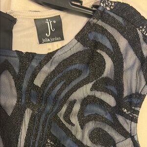 Julia Jordan Black and Blue Dress